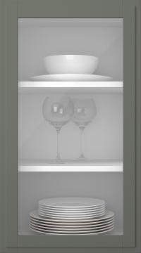 Birch door, Format, TP68LA, Asparagus (clear glass)