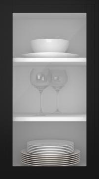 Birch door, Format, TP68LA, Midnight (clear glass)