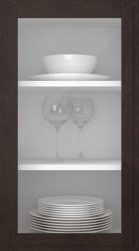 Oak door, Format, TP68LA, Chestnut (clear glass)