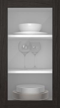 Oak door, Format, TP68LA, Espresso (clear glass)