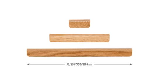 Flapp, lacquered oak