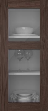 Oak door, M-Concept, WS21KPOLA2, Hazelnut (clear glass)
