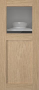 Oak door, M-Concept, WS21KPOLA, Light oak (clear glass)
