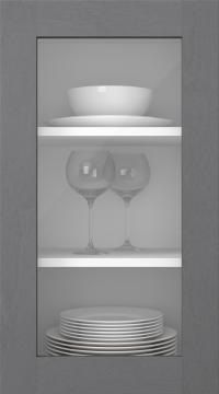 Birch door, M-Concept, WS21LA, Grey (clear glass)