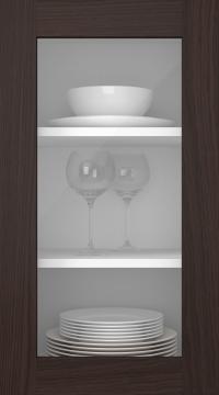 Oak door, M-Concept, WS21LA, Chestnut (clear glass)